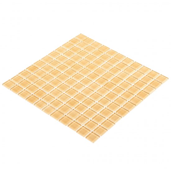 Мозаика Mir Mosaic Natural Color palette бежевая стеклянная 300х300х4 мм глянцевая