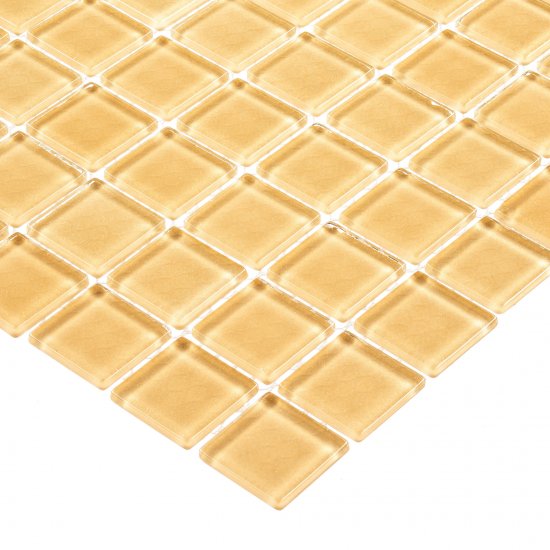 Мозаика Mir Mosaic Natural Color palette бежевая стеклянная 300х300х4 мм глянцевая