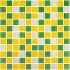 Мозаика Mir Mosaic Natural Color palette зеленая стеклянная 300х300х4 мм глянцевая