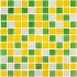 Мозаика Mir Mosaic Natural Color palette зеленая стеклянная 300х300х4 мм глянцевая