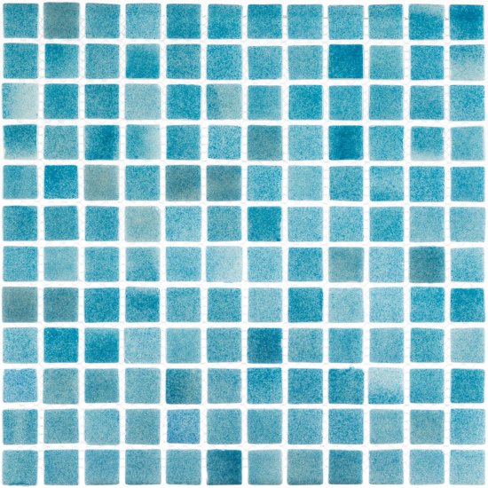 Мозаика Mir Mosaic Natural Steppa голубая стеклянная 315х315х5 мм глянцевая