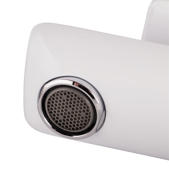 Смеситель для раковины Lavelly White Modern хром/белый однорычажный (623750)