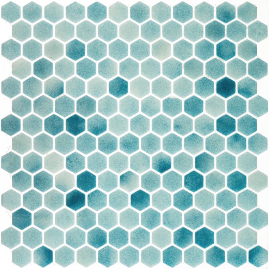 Мозаика Mir Mosaic Natural Steppa голубая 01 стеклянная 290х290х5 мм глянцевая
