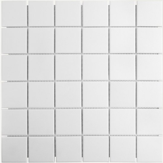 Мозаика Starmosaic белая керамическая 306х306х6 мм матовая antislip