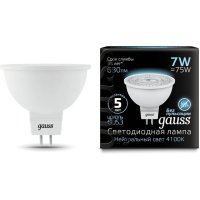 Лампа Gauss LED MR16 GU5.3 7W 4100K