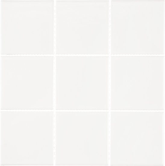 Мозаика Starmosaic белая керамическая 300х300х6 мм глянцевая