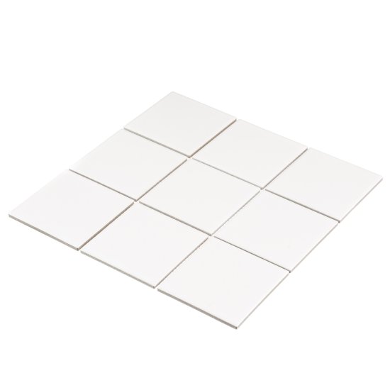 Мозаика Starmosaic белая керамическая 300х300х6 мм глянцевая