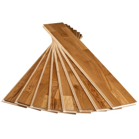 Паркетная доска FocusFloor Pure дуб райв 1,678 кв.м 14 мм трехполосная