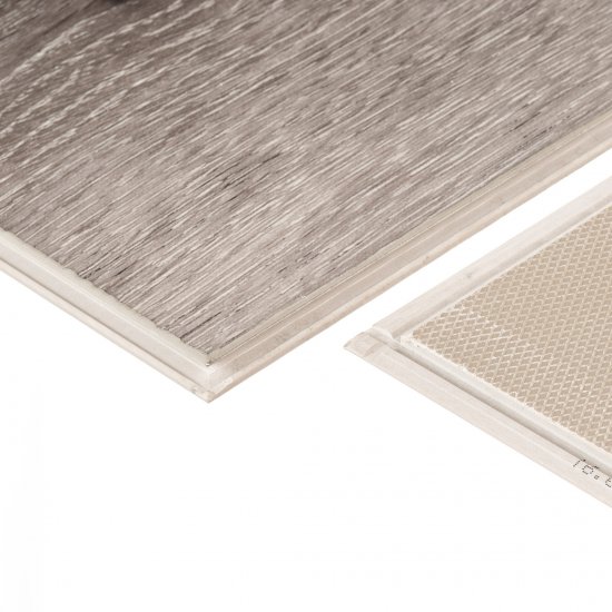 Плитка кварцвиниловая CronaFloor Wood дуб серый замковая 2,16 кв.м 4 мм с фаской