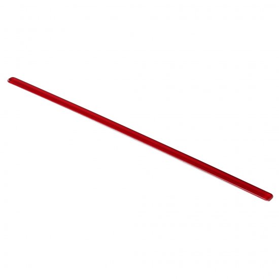 Плитка бордюр Керамин Соло 1 стеклянная красная 600x20x8,5 мм