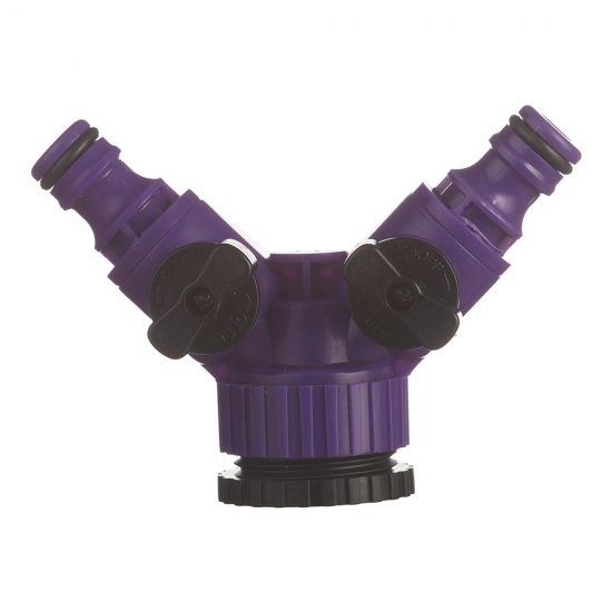 Распределитель 3/4-1 для поливочного шланга MasterProf два выхода (ДС.070882)