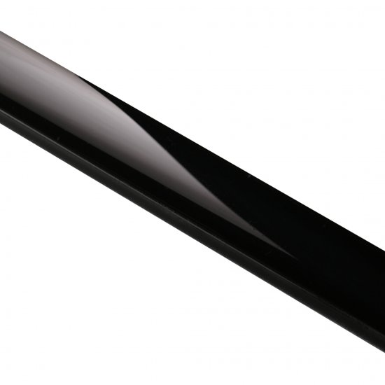 Плитка бордюр Керамин Соло 5 стеклянная черная 600x20x8,5 мм