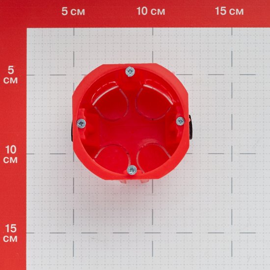 Коробка установочная Greenel для гипсокартона d68х45 мм IP20 (GE40022-R)