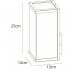 Светильник садово-парковый настенный Arte Lamp Pot черный E27 60 Вт IP54 (A1631AL-1BK)