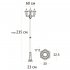 Светильник садово-парковый Arte Lamp Madrid коричневый 2350 мм E27 225 Вт IP44 (A1542PA-3BN)