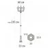 Светильник садово-парковый Arte Lamp Madrid коричневый 2350 мм E27 225 Вт IP44 (A1542PA-3BN)