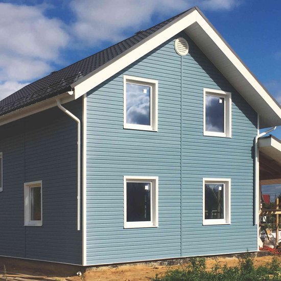 Сайдинг Альта-Профиль Альта Классика 3000х230 мм серо-голубой