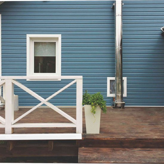 Сайдинг Альта-Профиль Альта Классика 3000х230 мм серо-голубой