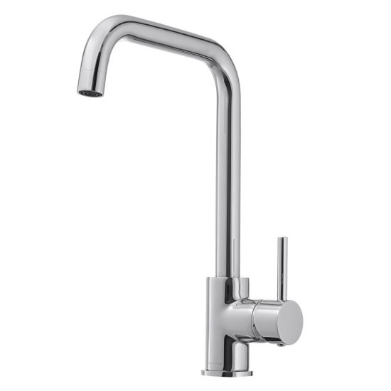 Смеситель для кухни Swedbe Selene хром с высоким изливом однорычажный (7140)