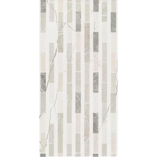 Плитка декор Axima Bonn White серая 600х300х9 мм