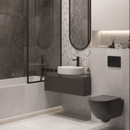 Плитка декор Axima Альбано светлая геометрия 600х300х9 мм