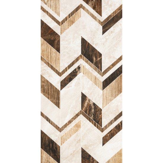 Плитка облицовочная Axima Гавана геометрия коричневая 600х300х9 мм (9 шт.=1,62 кв.м)