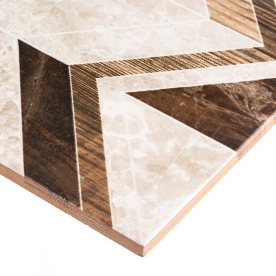 Плитка облицовочная Axima Гавана геометрия коричневая 600х300х9 мм (9 шт.=1,62 кв.м)