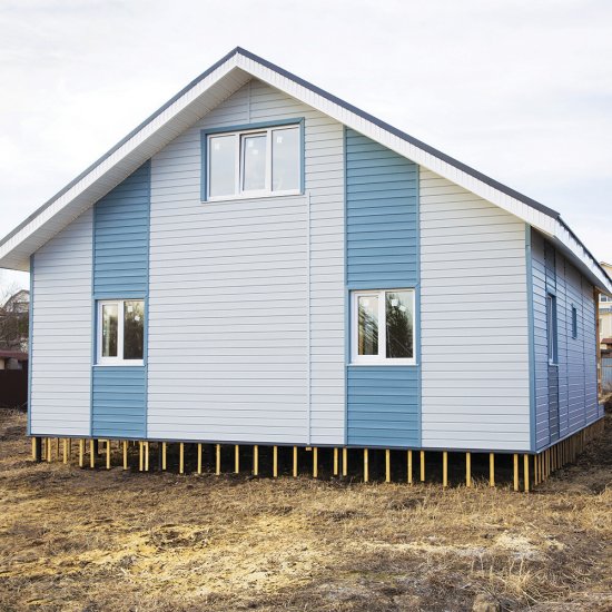 Сайдинг Альта-Профиль Премиум Брус 3000х250 мм светло-серый