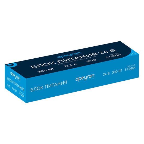 Блок питания для светодиодной ленты Apeyron 220/24 В 300 Вт IP20 (03-101)