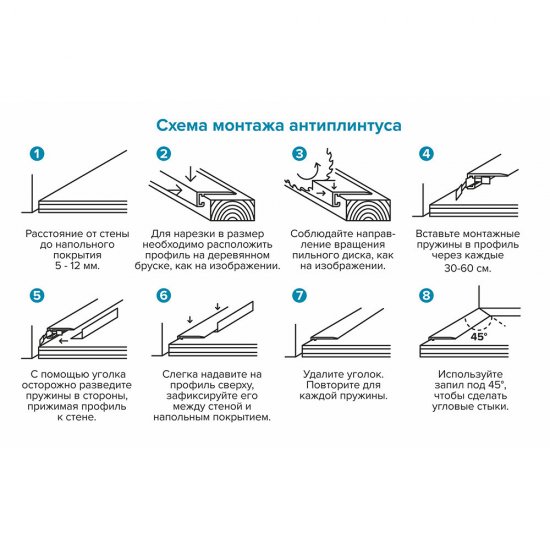 Плинтус алюминиевый напольный серебро 5,9х16х2700 мм щелевой
