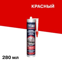 Герметик силиконовый высокотемпературный Tytan красный 280 мл