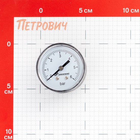 Манометр Джилекс МDА 50/6 - 1/4 аксиальный 1/4 НР(ш) 6 бар d50 мм (9003)