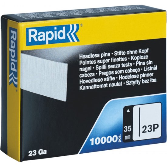 Супертвердые закаленные гвозди Rapid тип 23P 35 мм (10000 шт.)