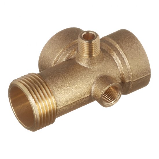 Соединитель для насоса Джилекс R5V 1 НР(ш) х 1 ВР(г) х 1 ВР(г) х 1/4 НР(ш) х1/4 ВР(г) пятиходовой удлиненный (9006)