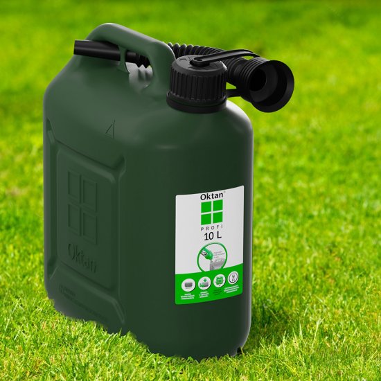 Канистра для технических жидкостей Oktan 10 л пластиковая хаки