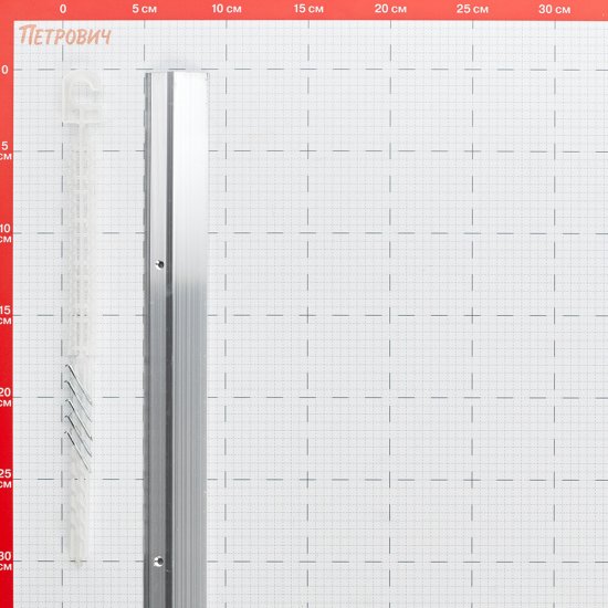 Порог алюминиевый разноуровневый кант 36,2х900 мм без покрытия перепад 15 мм