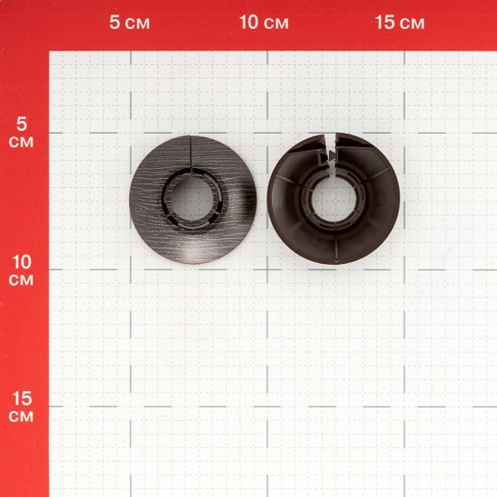 Обвод для труб ПВХ декоративный Ideal 16-22 мм венге темный (2 шт.)