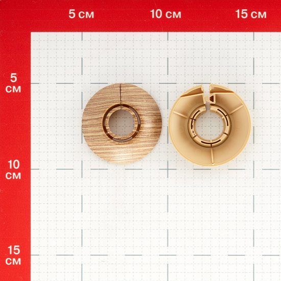 Обвод для труб ПВХ декоративный Ideal 16-22 мм сосна золотистая (2 шт.)