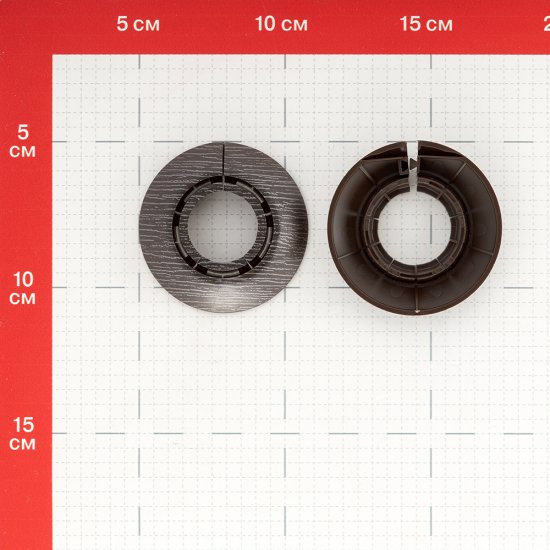 Обвод для труб ПВХ декоративный Ideal 25-34 мм венге темный (2 шт.)