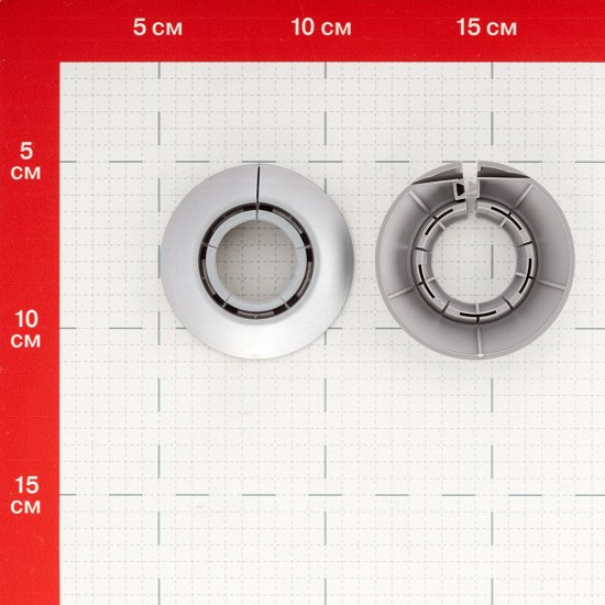 Обвод для труб ПВХ декоративный Ideal 25-34 мм металлик серебристый (2 шт.)
