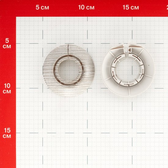 Обвод для труб ПВХ декоративный Ideal 25-34 мм ясень серый (2 шт.)