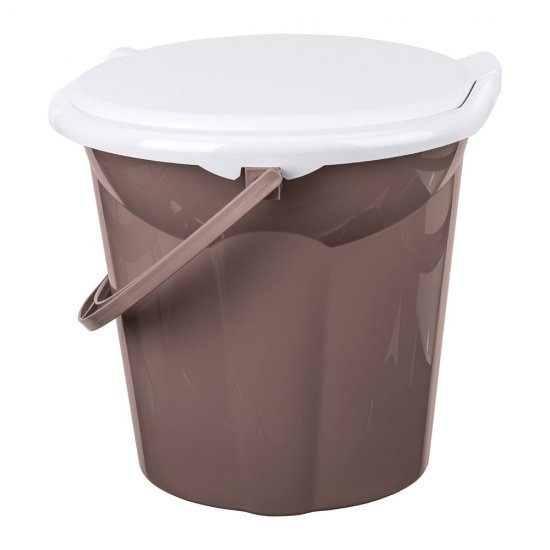 Ведро-туалет БытПласт Лотос 19 л пластиковое