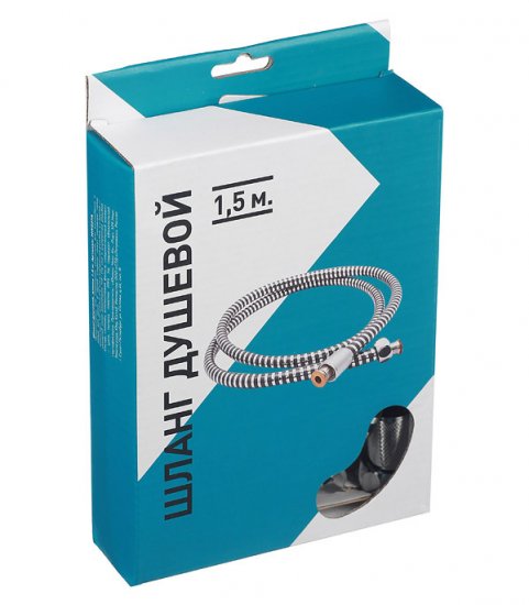 Шланг для душа 1500 мм ПВХ хром (MW227A)