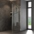 Душевая перегородка Walk in WasserKraft Aller хром 90х200 см стекло прозрачное 8 мм (10H07-RP90 Fixed)