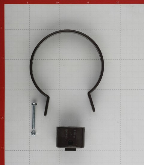 Хомут трубы Docke Lux пластиковый d100 мм шоколад RAL 8019