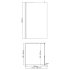 Душевая перегородка Walk in WasserKraft Rossel хром 120х200 см стекло прозрачное 8 мм (28W40)