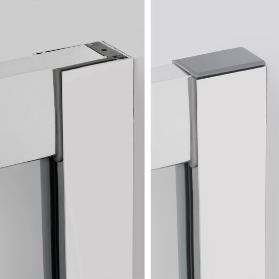 Душевая дверь WasserKraft Main 41S стекло прозрачное 110х200 см профиль хром 6 мм раздвижная (41S13)