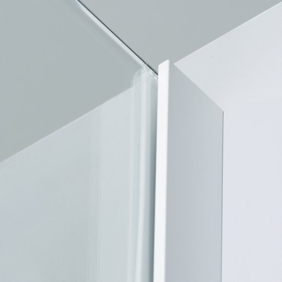 Душевая дверь WasserKraft Rhin 44S стекло прозрачное 110х200 см профиль белый 6 мм раздвижная (44S13)