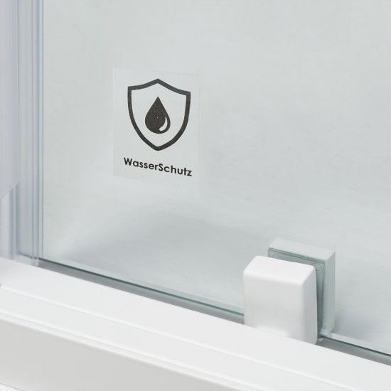 Душевая дверь WasserKraft Rhin 44S стекло прозрачное 110х200 см профиль белый 6 мм раздвижная (44S13)