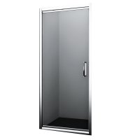 Душевая дверь WasserKraft Salm 27I стекло прозрачное 100х200 см профиль хром 6 мм поворотная (27I12)